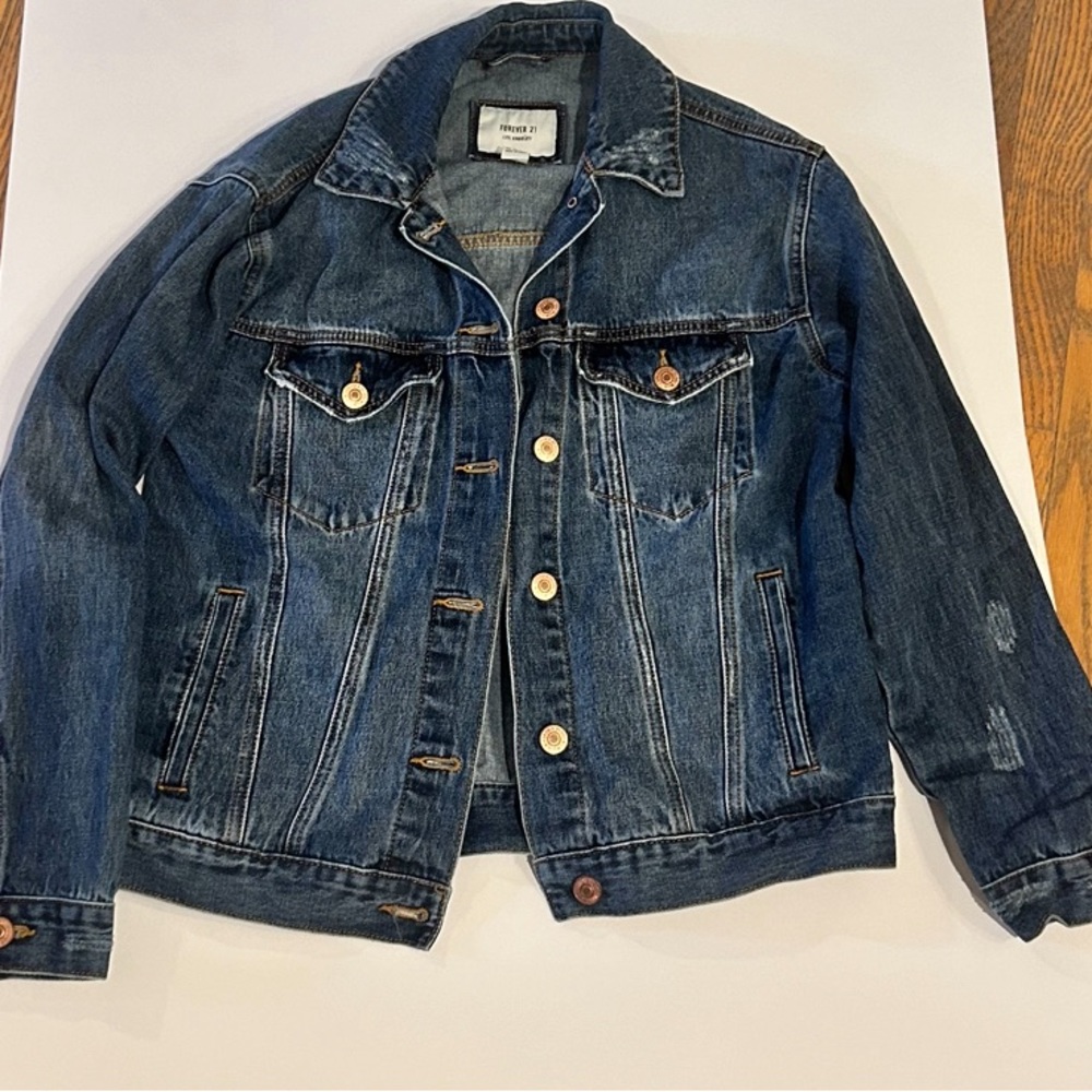 Forever 21 Dark Wash Jean Jacket